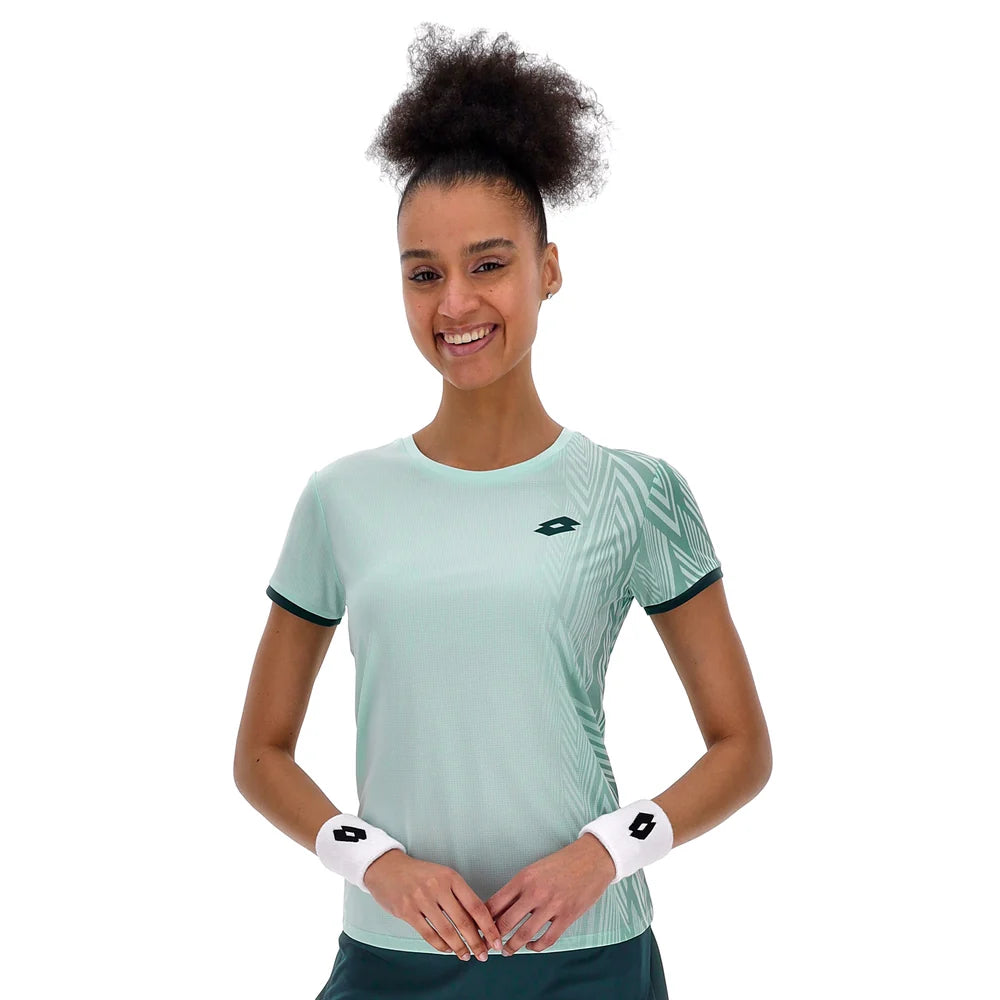 Lotto t-shirt da tennis donna TECH D3 223347-EPK verde chiaro