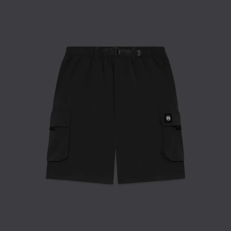 Dolly Noire Techno Cargo Shorts Uomo Nero PA144-PO-01