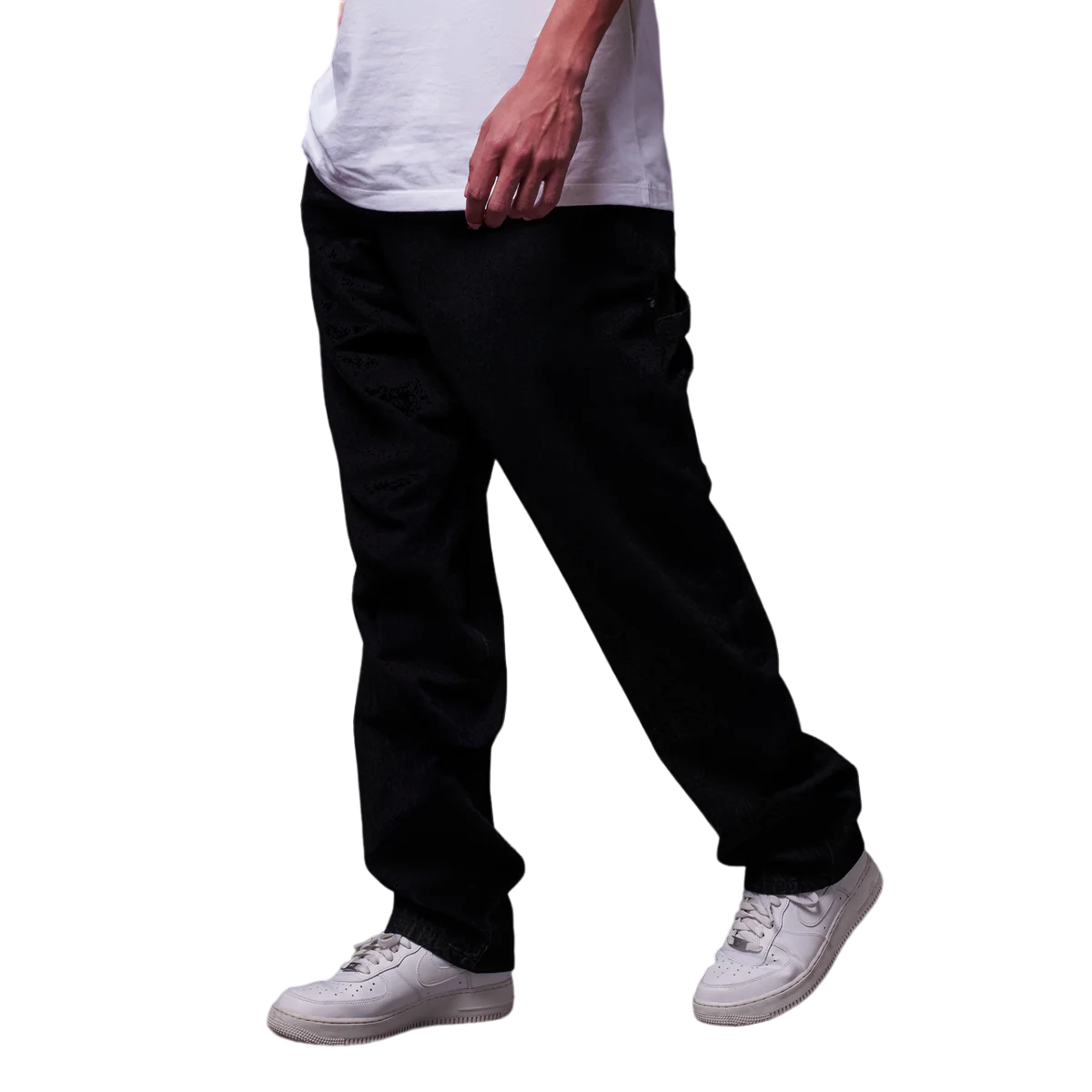 Dolly Noire pantalone in jeans da uomo carpentiere pa683-qp-01 nero
