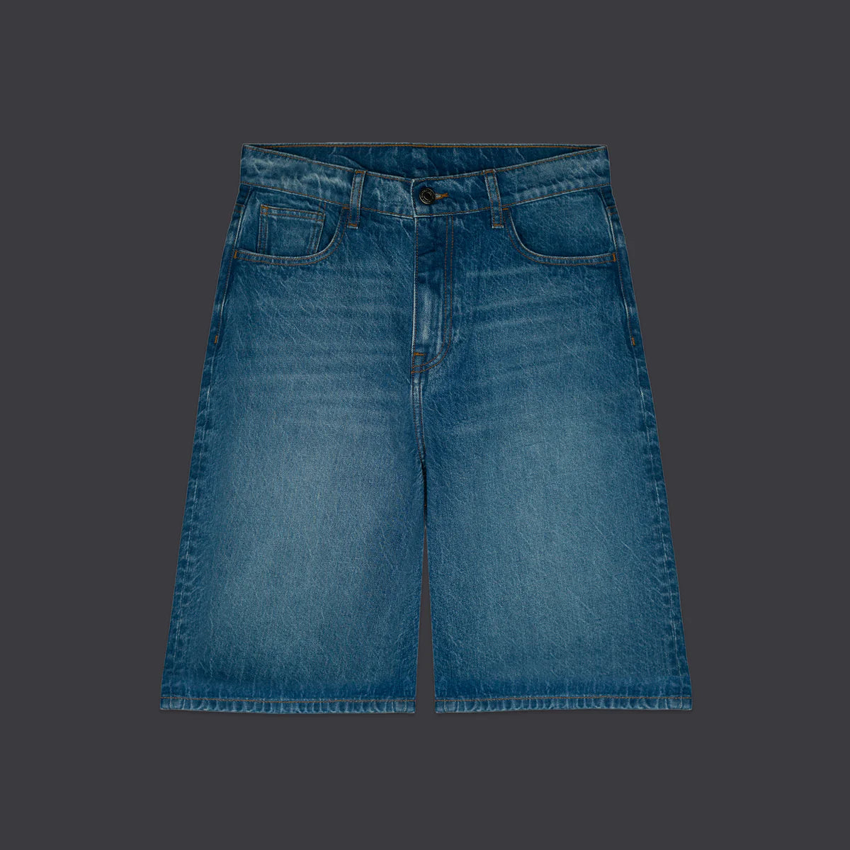 Dolly Noire bermuda in jeans da uomo Baggy pa1215-p4-03 blu