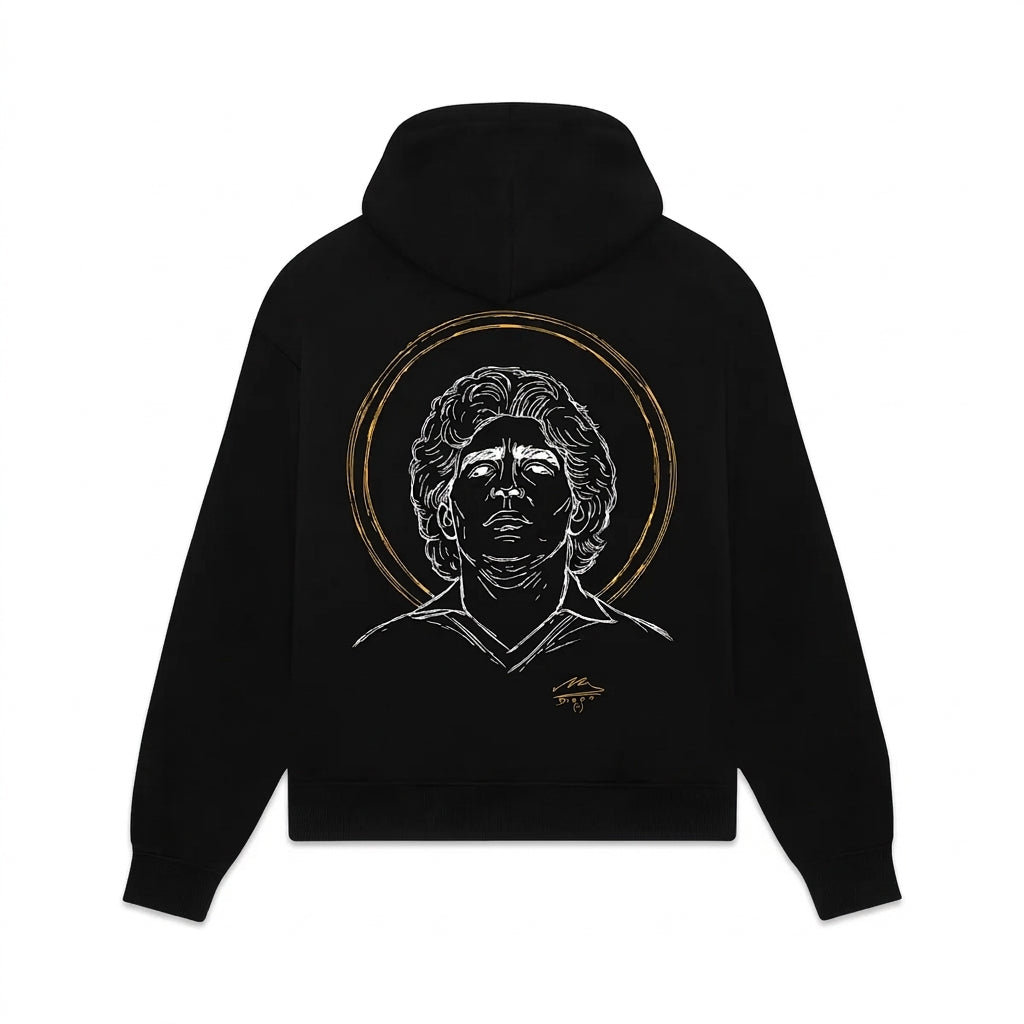 Dolly Noire felpa con cappuccio da uomo D10S SW1368-GQ-01 nera dietro
