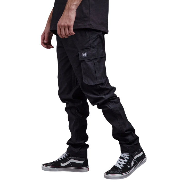 Dolly Noire pantalone Easy Cargo in cotone Ripstop pa901-qn-01 nero