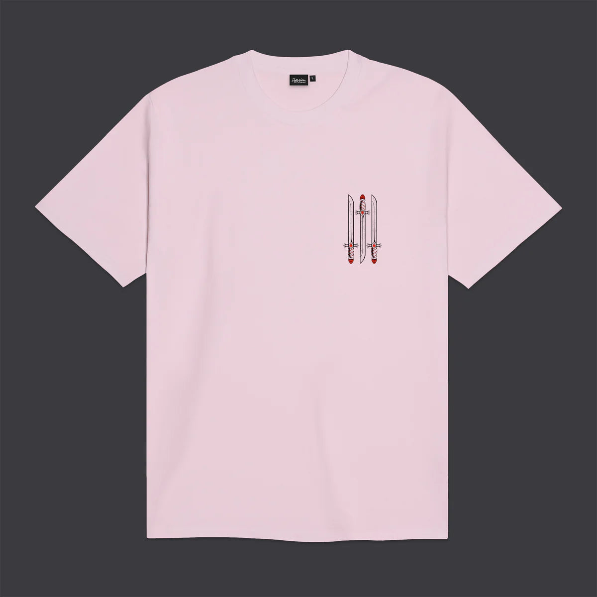 Dolly Noire t-shirt manica corta da uomo Asso di Spade ts1132-tt-03 rosa