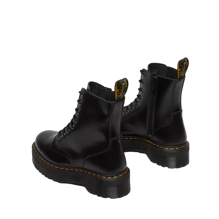 Dr. Martens anfibio alto con zeppa Jadon HI Stivali Platform in pelle 15265001 nero