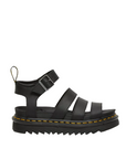 Dr. Martens sandalo da donna in pelle con cinturino Blaire 24235001 nero hydro