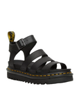 Dr. Martens sandalo da donna in pelle con cinturino Blaire 24235001 nero hydro