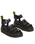 Dr. Martens sandalo da donna in pelle con cinturino Blaire 24235001 nero hydro