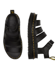 Dr. Martens sandalo da donna in pelle con cinturino Blaire 24235001 nero hydro