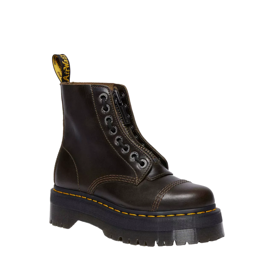 Dr. Martens stivale con zeppa e cerniera da donna Sinclair31993302 tortora scuro