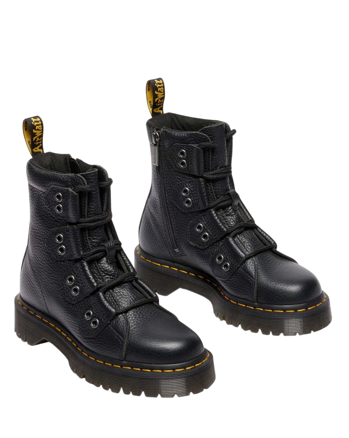 Dr. Martens – Anfibio 1460 Bex LTT 41750001 Nero | Platform Punk, Pelle Liscia, Comfort Urban Unisex - 3 /4