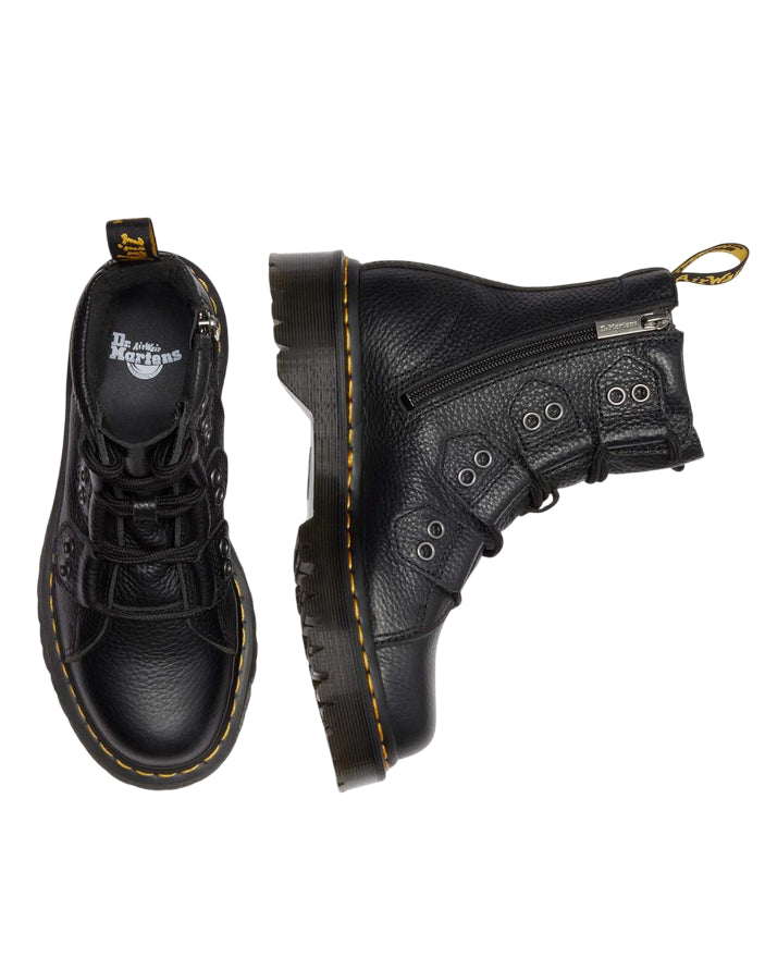 Dr. Martens – Anfibio 1460 Bex LTT 41750001 Nero | Platform Punk, Pelle Liscia, Comfort Urban Unisex - alto