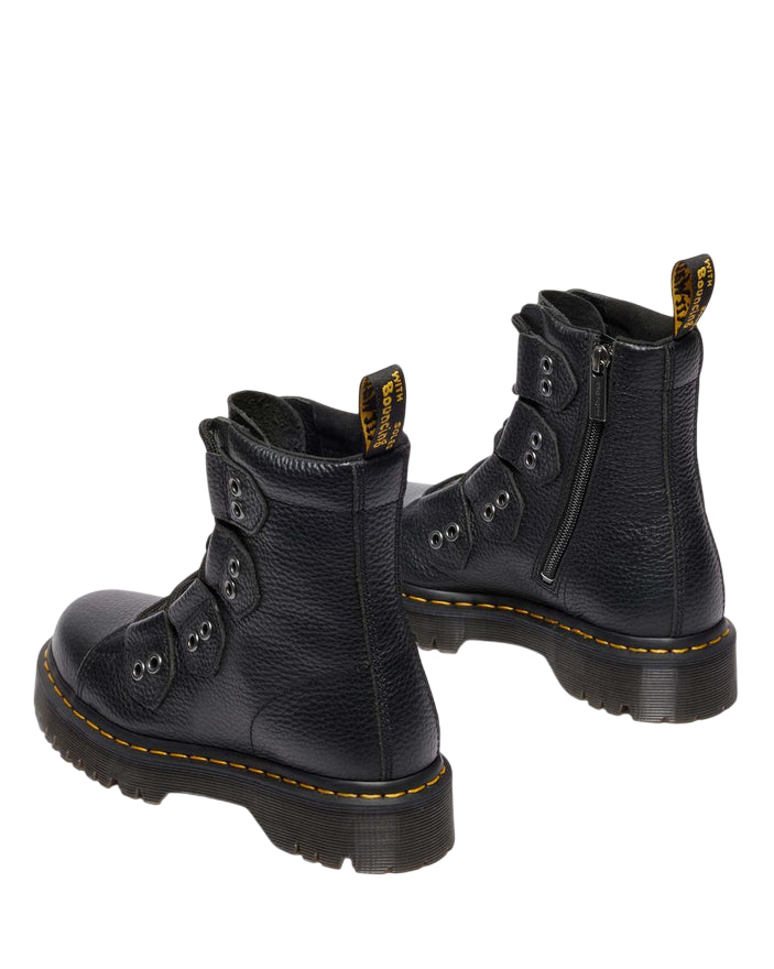 Dr. Martens – Anfibio 1460 Bex LTT 41750001 Nero | Platform Punk, Pelle Liscia, Comfort Urban Unisex - tallone