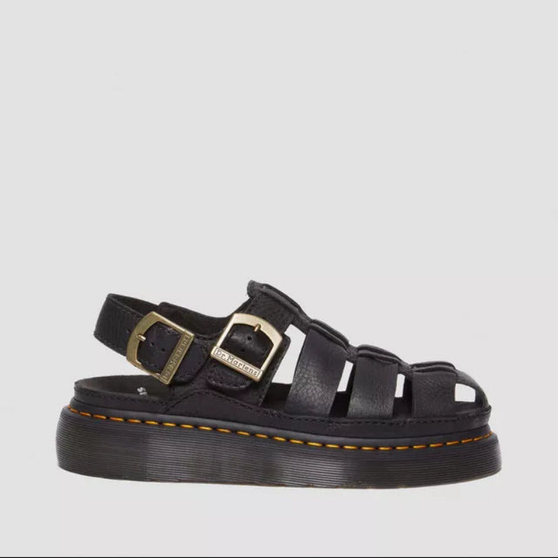 Dr. Martens Sandalo Donna Wrenlie Nero Grizzly - 31524001