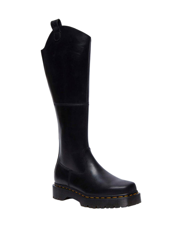 Dr. Martens – Stivale Donna Amaayah Hi 31947001 Nero | Eleganza Cavallerizza, Pelle Orleans Premium, Comfort Urban Bex Squared - 3/4
