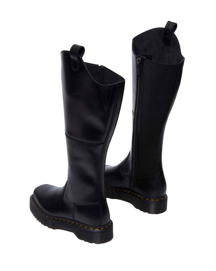 Dr. Martens – Stivale Donna Amaayah Hi 31947001 Nero | Eleganza Cavallerizza, Pelle Orleans Premium, Comfort Urban Bex Squared - retro