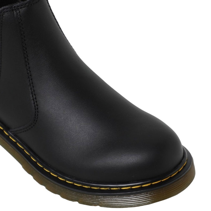 Dr. Martens – Stivaletto Junior Chelsea 2976 Y con Cerniera Laterale 21992001 Nero | Pelle Softy, Slip-on Kids, Comfort Sicuro - dettaglio 