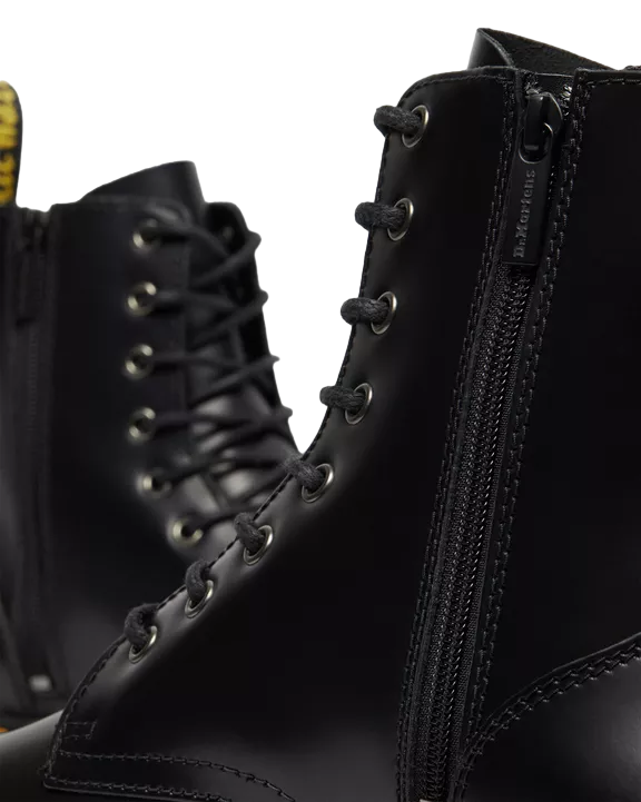 Dr. Martens anfibio alto con zeppa Jadon HI Stivali Platform in pelle 15265001 nero 3
