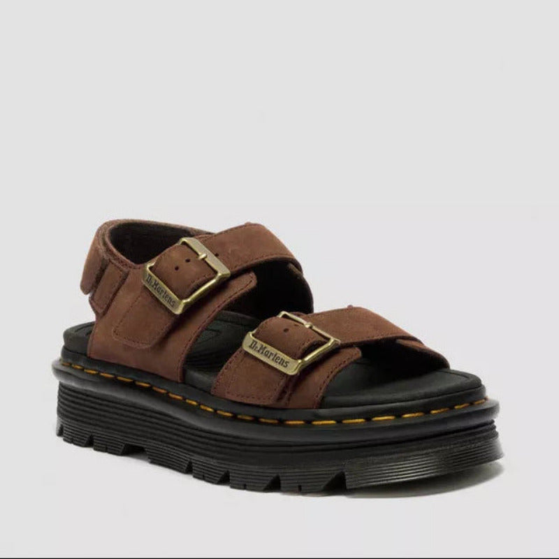 Dr. Martens sandalo da donna con zeppa Zebzag 42853200 marrone