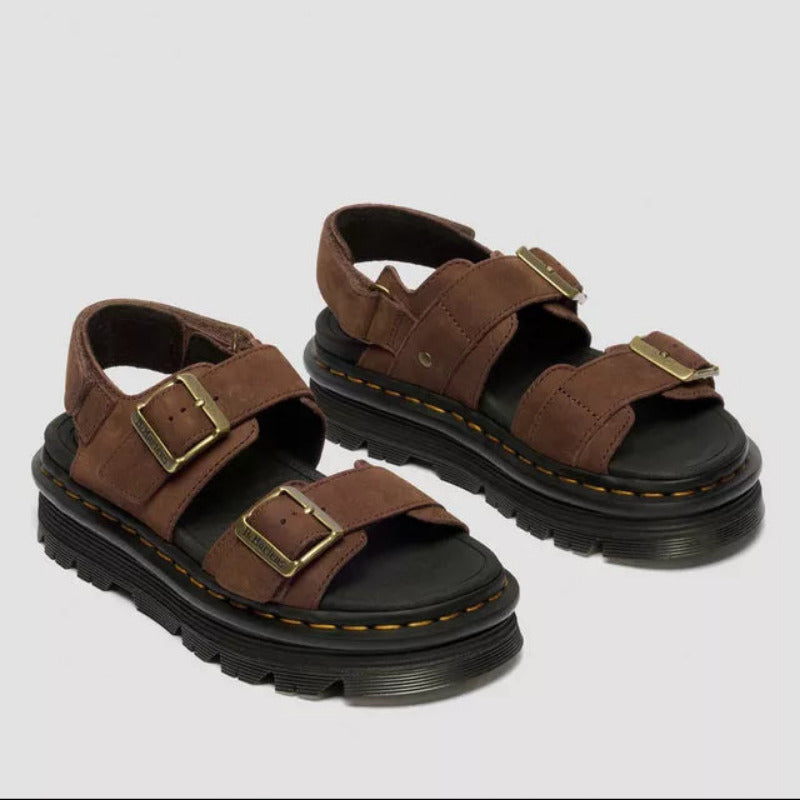 Dr. Martens sandalo da donna con zeppa Zebzag 42853200 marrone
