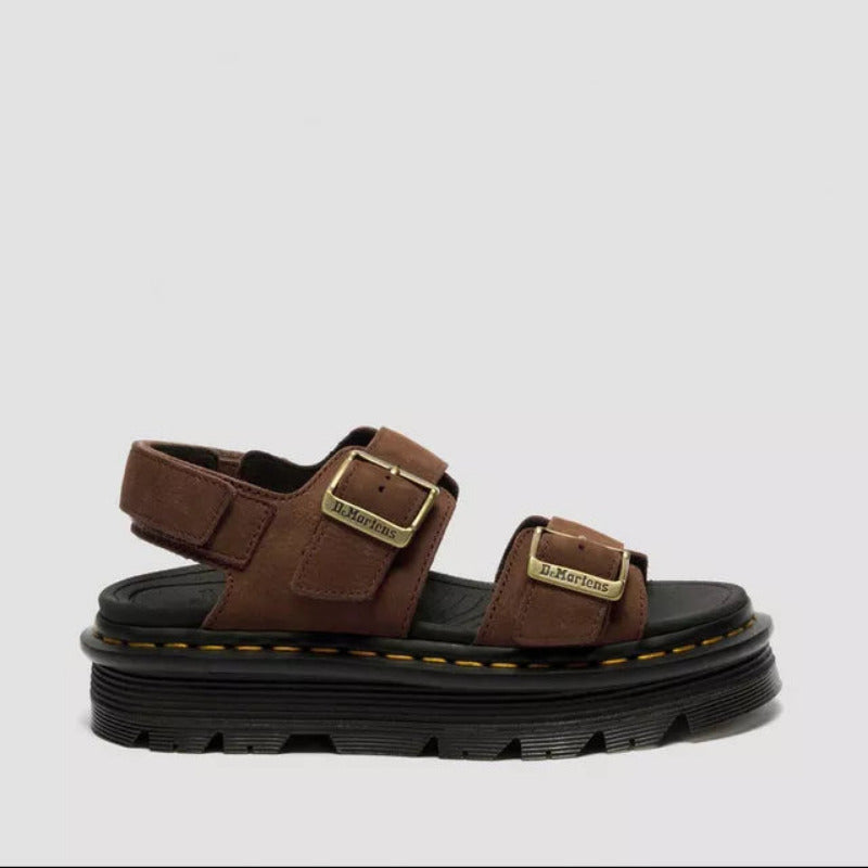 Dr. Martens sandalo da donna con zeppa Zebzag 42853200 marrone