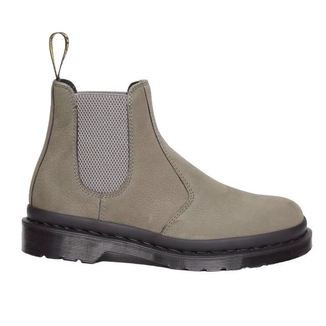 Dr. Martens stivaletto Chelsea 2976 in nubuk lavorato 31130059 grigio nickel