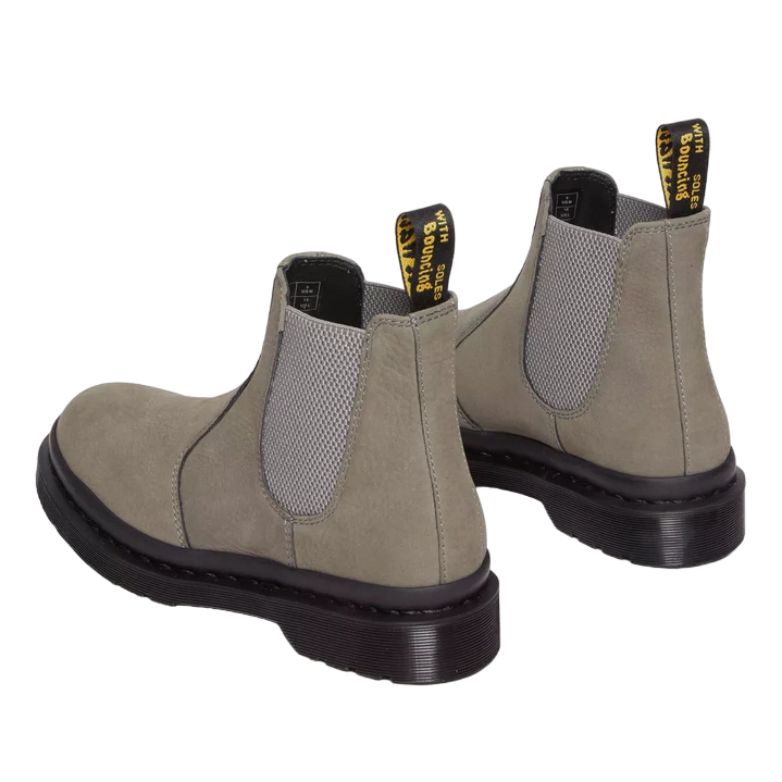 Dr. Martens stivaletto Chelsea 2976 in nubuk lavorato 31130059 grigio nickel 4