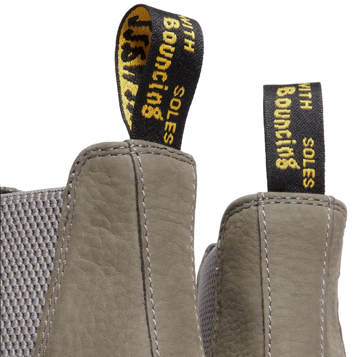 Dr. Martens stivaletto Chelsea 2976 in nubuk lavorato 31130059 grigio nickel 5