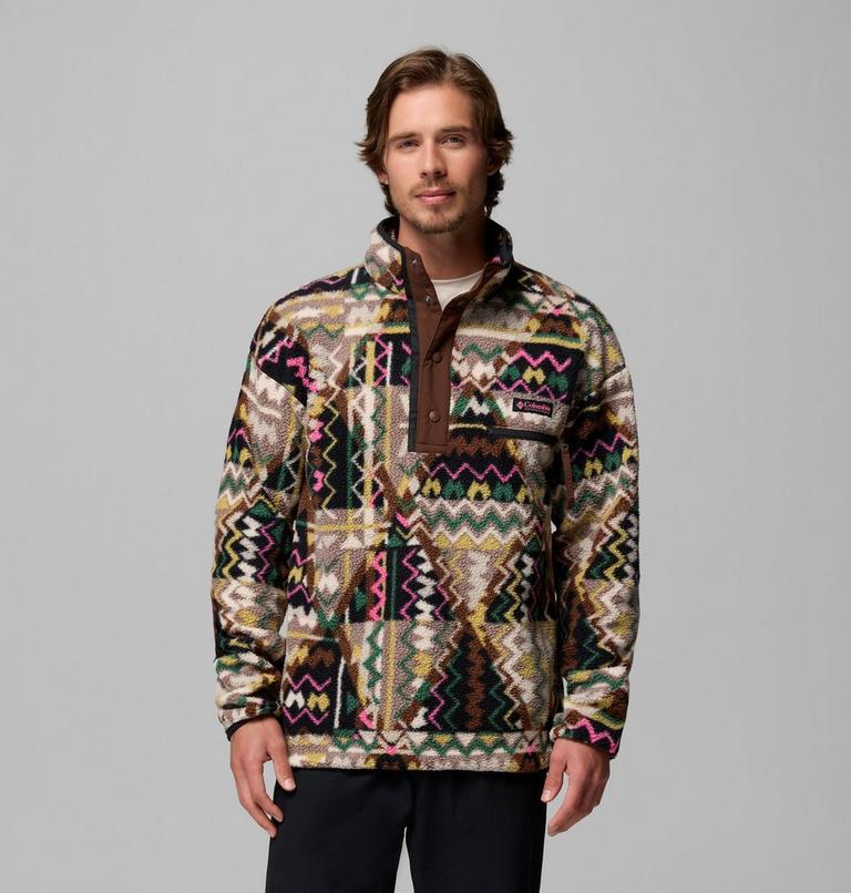 Columbia  PILE da uomo HELVETIA™ II PRINTED HALF SNAP FLEECE 2098461 012 multicolore