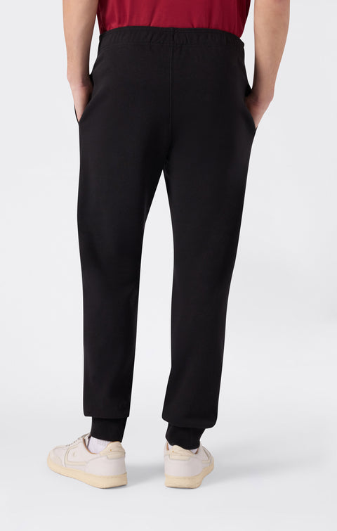 Champion pantalone sportivo felpato da uomo Jogger Slim Fit con Polsino 220299-KK001 nero
