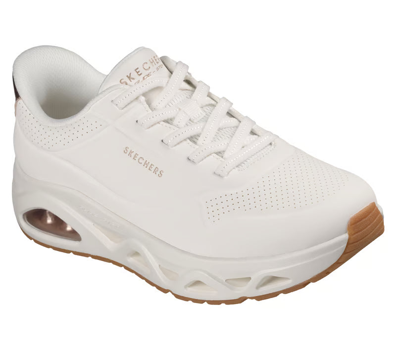 Skechers scarpa sneakers da donna Slip-ins: UNO Glide-Step - Glide On Air 190113/WHT bianca