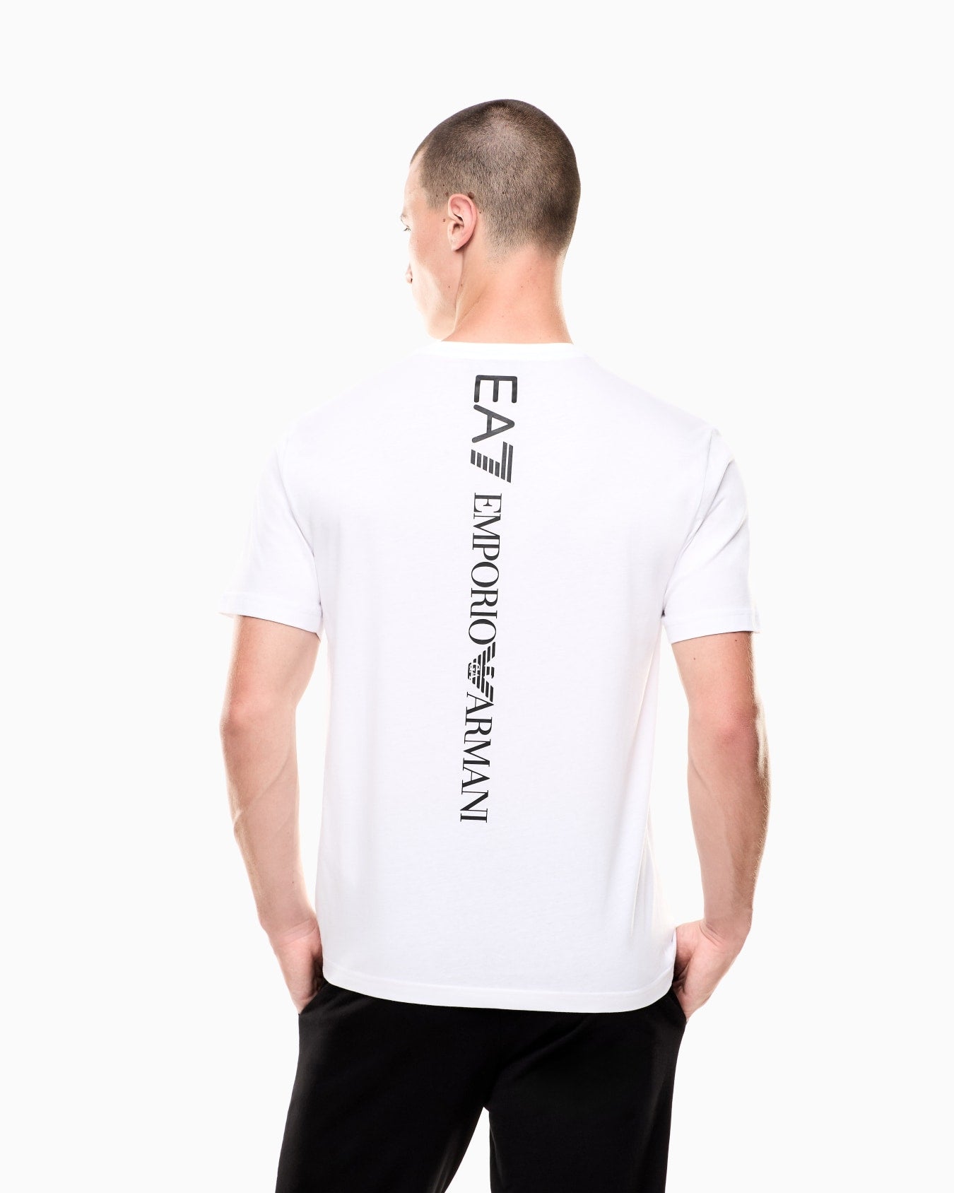 EA7 Emporio Armani T-shirt Logo Series Uomo Bianca 7M000567 AF10375 M0003