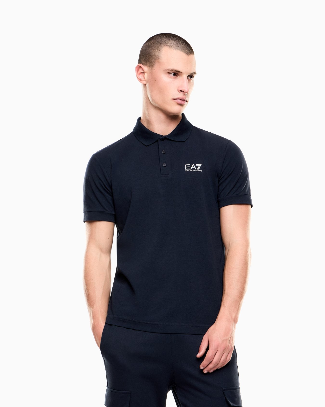 EA7 Emporio Armani polo manica corta da uomo Train Core Identity 8NPF14 PJVQZ 1562 blu