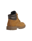 Geox stivaletto boscaiolo da bambino Shaylax in pelle nabuk J16FAB 032BC C0930 r giallo-marrone