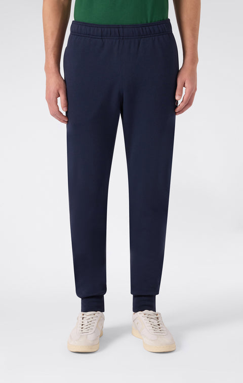 Champion pantalone sportivo felpato da uomo Jogger Slim Fit con Polsino 220299-BS501 blu