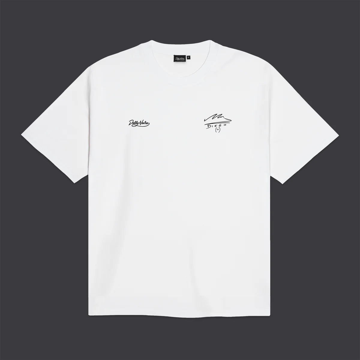 Dolly Noire T-shirt da uomo Live is Life TS1366-T4-02 bianca