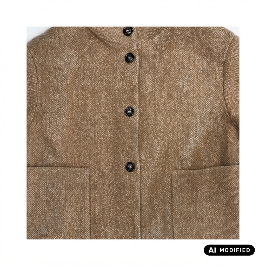 Griffai Cappotto donna con cappuccio DGF7409 beige