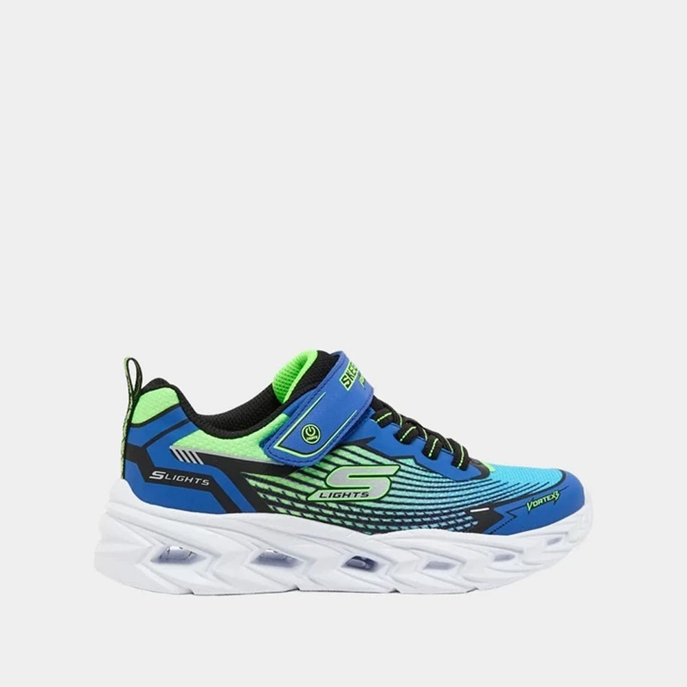 Skechers scarpa con velcri e luci da junior S-Lights: Vortex 3.0 400590LC/BBLM blu