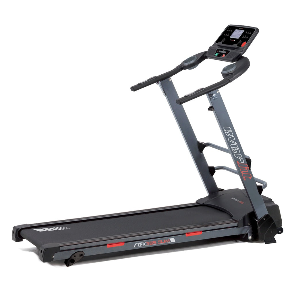 Everfit Tappeto rullante salvaspazio con inclinazione manuale TFK-355-SLIM