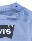 Levi's Kids Felpa girocollo con logo classico da infante Batwing 6E9079-BF2 celeste