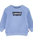 Levi's Kids Felpa girocollo con logo classico da infante Batwing 6E9079-BF2 celeste