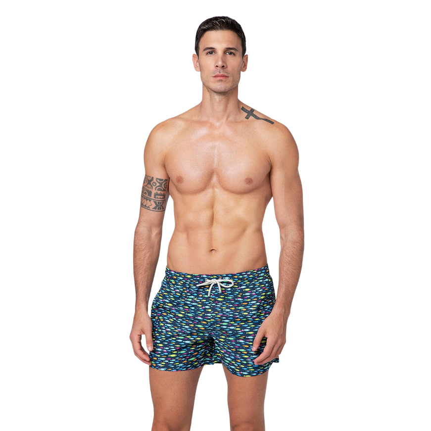 F**K pantaloncino costume mare da uomo M04BA31-X19 fantasia