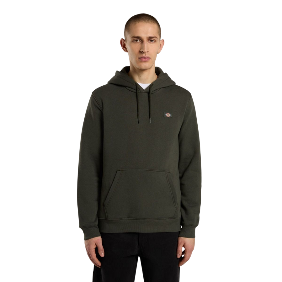 Felpa con cappuccio da uomo Dickies Oakport verde oliva con tasca marsupio e vestibilità regular