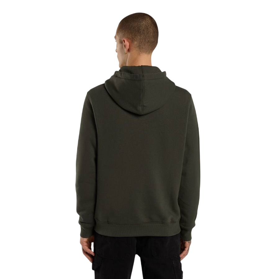Retro felpa Dickies uomo Oakport in policotone premium verde oliva con cappuccio regolabile