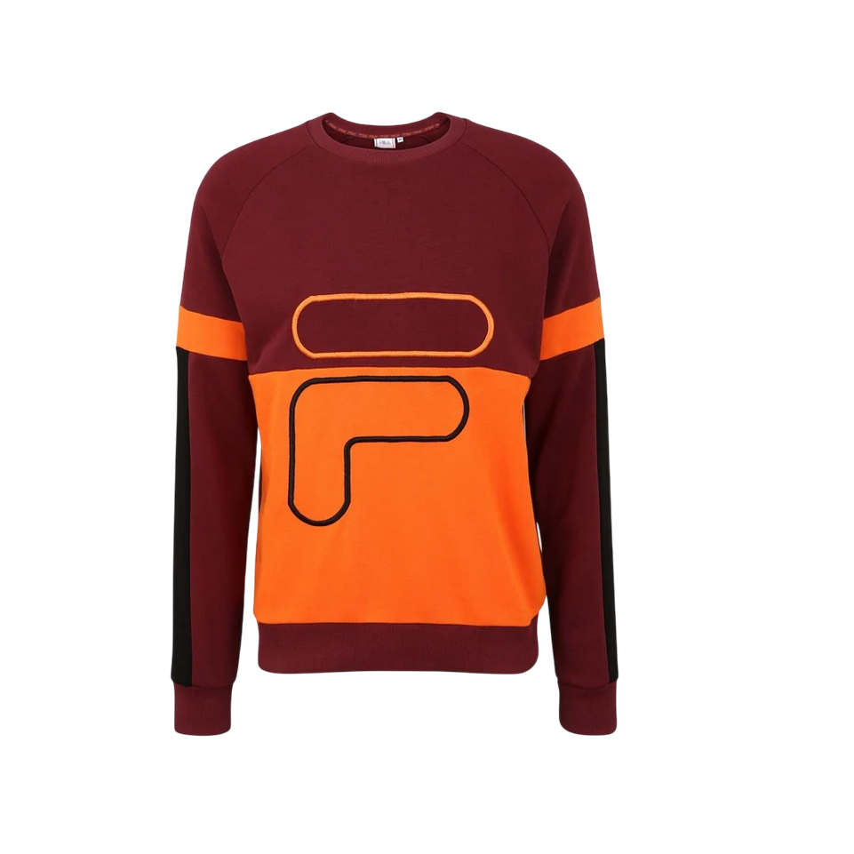 Fila felpa girocollo Ponto Blocked Crew Sweat 683450 B495 bordeaux