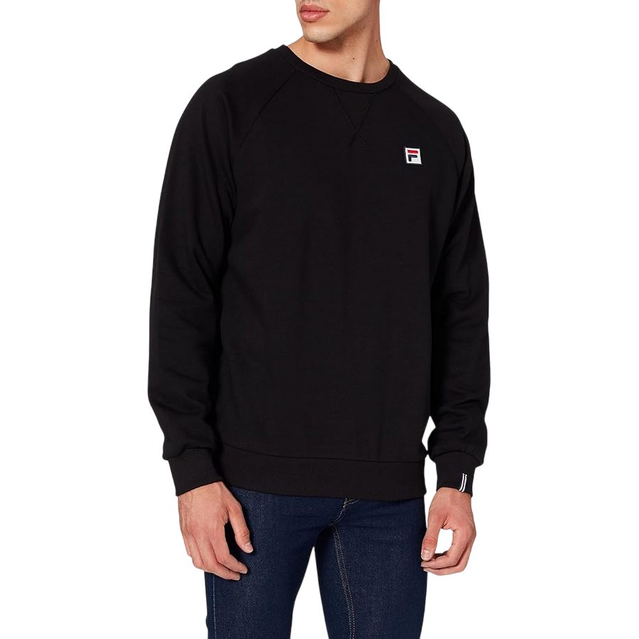 Fila felpa girocollo da uomo Heath Reglan Crew Sweat 689038 002 nero