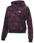 Fila felpa con cappuccio da donna Callison aop Hoody 688969 B419 bordeaux