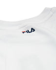 Fila felpa girocollo e logo grande da uomo Classic Pure Crew Sweat 681091 M87 bianco