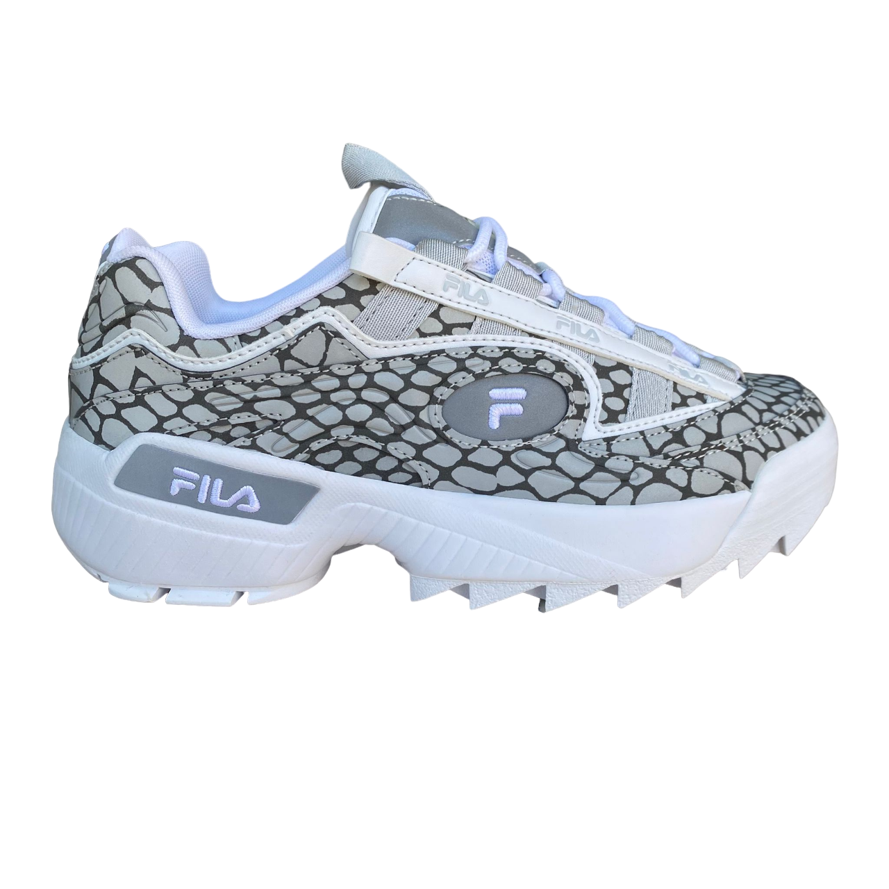 Fila scarpa sneakers da donna D-Formation R 1010858.13T bianco-grigio ghiaccio