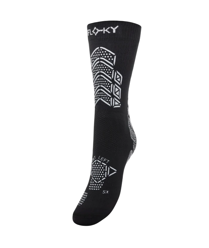 Floky calza biomeccanica da calcio Axsist 2.0 nero