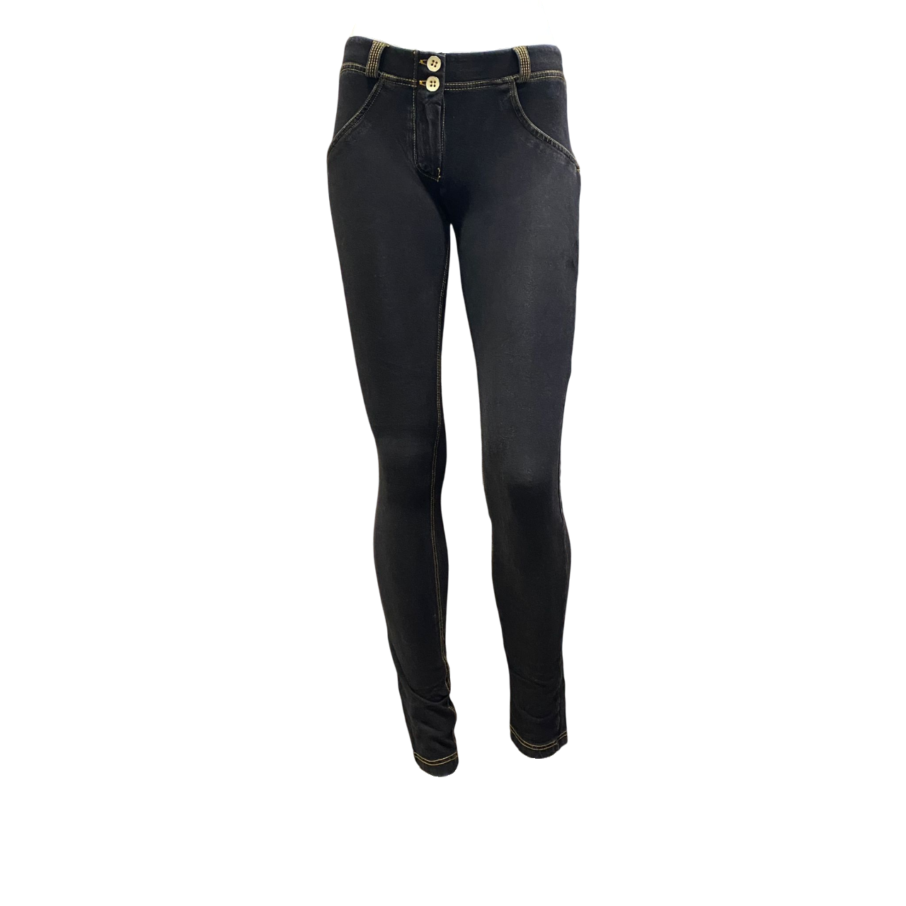 Freddy pantalone sportivo da donna aderente WRUP14KJ1E J7Y nero